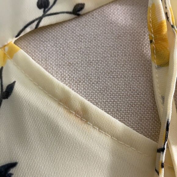 Entro Floral Tie Neck Bell Sleeve Dress - Picture 4 of 6